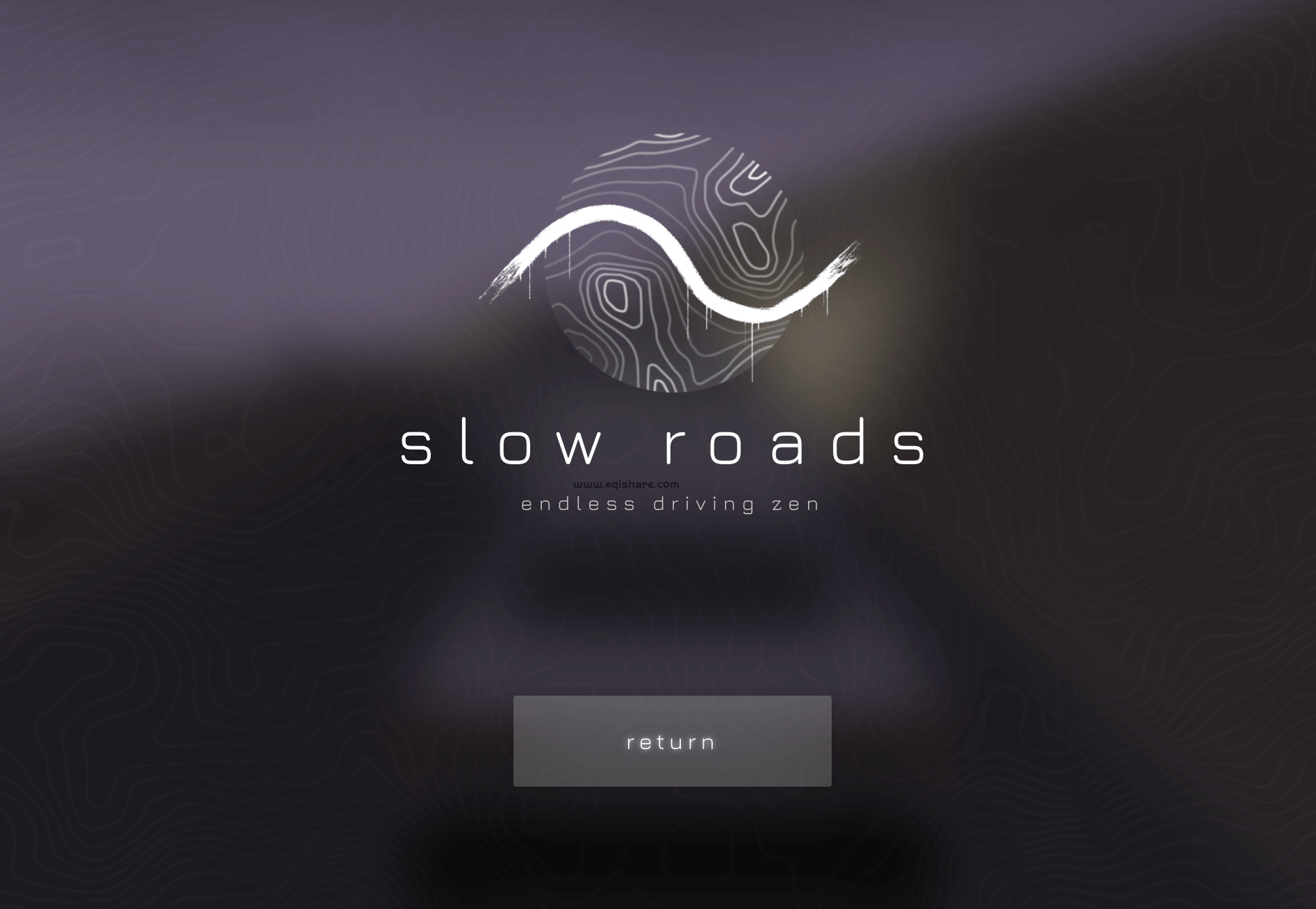 slowroads一个上班摸鱼网页驾驶开车小游戏